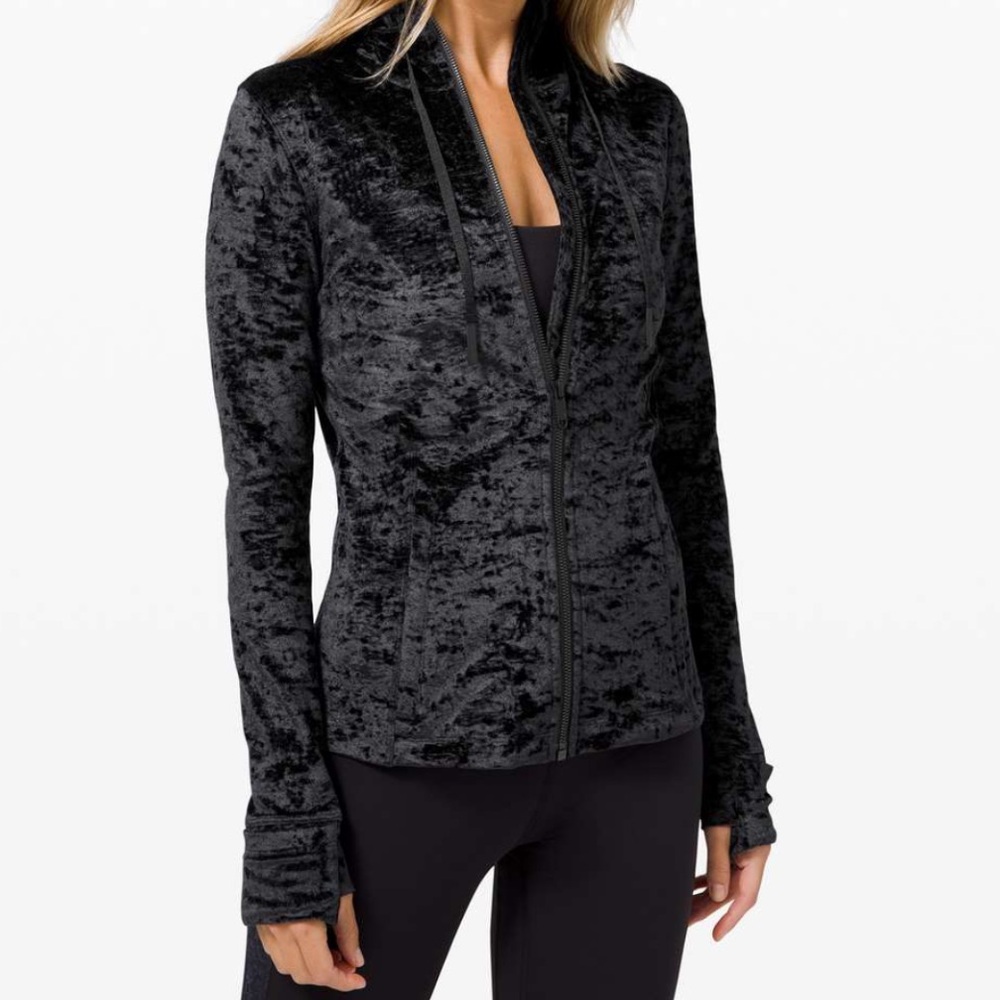 lululemon Crushed Velvet Jacket - Black